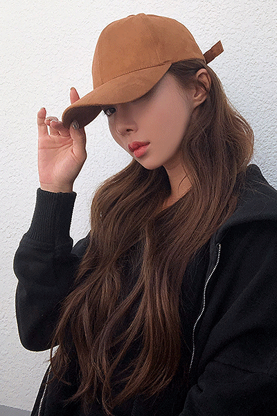 재고세일! 스웨이드쳇볼캡 패션캡 볼캡 새틴 광택 스트릿 모자